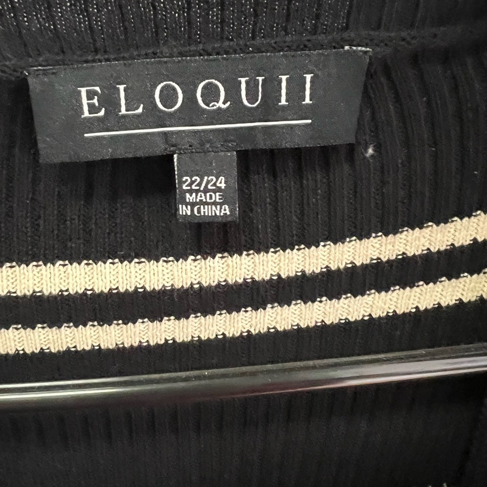 ELOQUII maxi sweater dress and cardigan